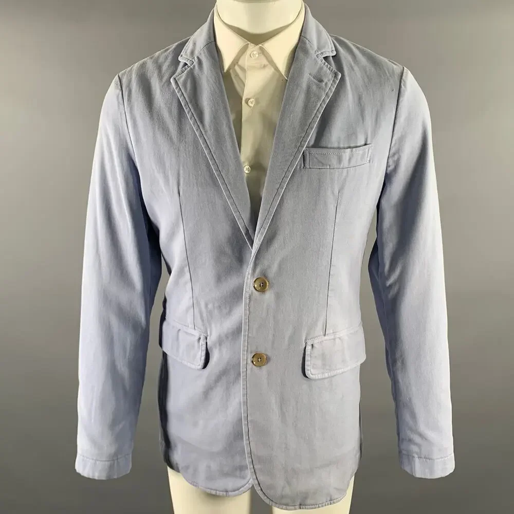 KLEIN EPSTEIN & PARKER Size 38 Blue Periwinkle Notch Lapel Sport Coat
